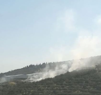 نداءات استغاثة بعد اندلاع حريق في معمل فرز النفايات في المنية