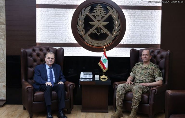 استقبالات العماد قائد الجيش