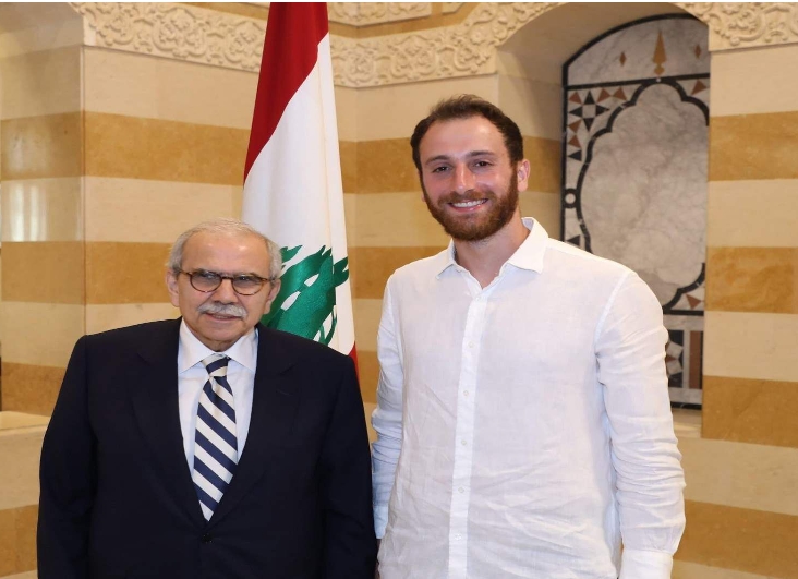 نواف سلام يستقبل وائل عرقجي