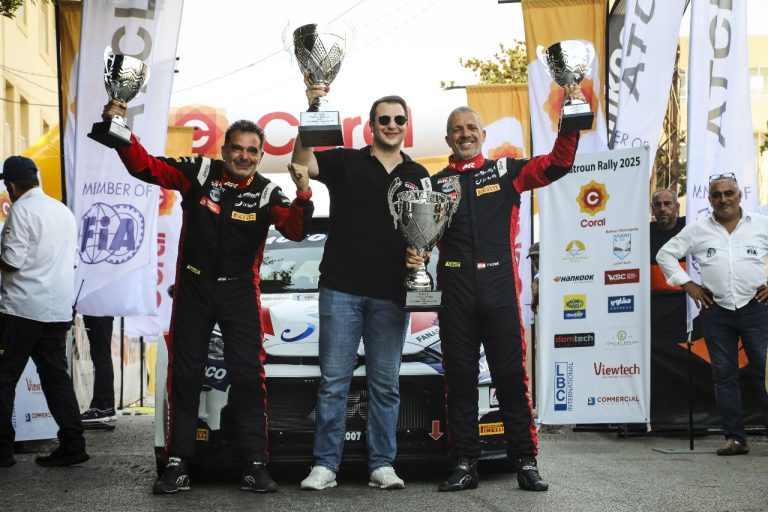 روجيه فغالي وجوزف مطر يحرزان لقب “رالي البترون الأول” على متن تويوتا GR Yaris Rally 2