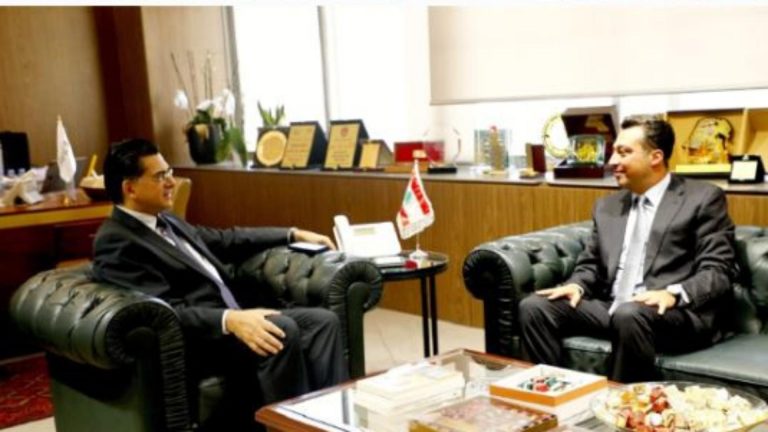 مرقص عرض الاوضاع والتعاون الاعلامي مع سفير لبنان في تركيا