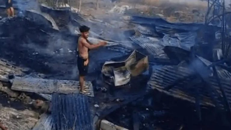 بالفيديو الدفاع المدني يخمد حريقًا في منزلين بمنطقة البداوي – حارة التنك