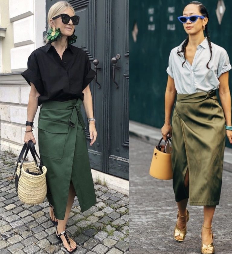 التنانير الخضراء تكتسح صيحات الموضة.. من الدرجات الزاهية إلى الزيتونية