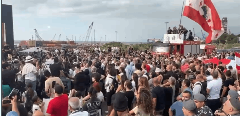 لبنان يحيي الذكرى الخامسة لانفجار المرفأ (صور)