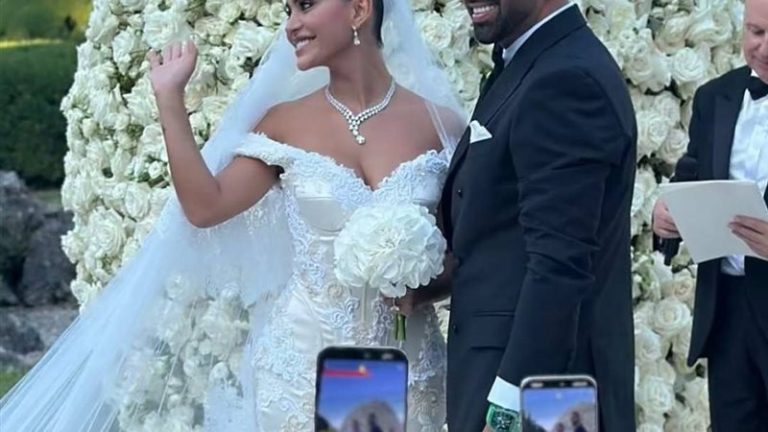 يومي بإطلالة ملكية في حفل زفافها على ضفاف بحيرة كومو… وفستان Dolce & Gabbana حديث الجمهور