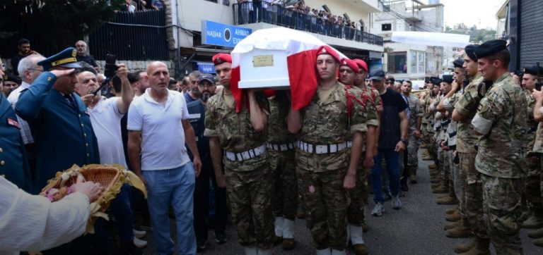 الجيش وإقليم الخروب ودعا الشهيد النقيب محمد اسماعيل