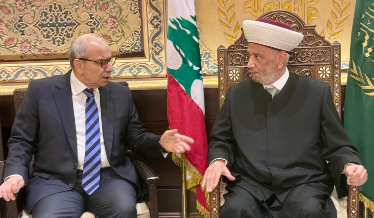 المفتي دريان يستقبل رئيس الحكومة نواف سلام ويبحثان الأوضاع العامة والإصلاحات الحكومية