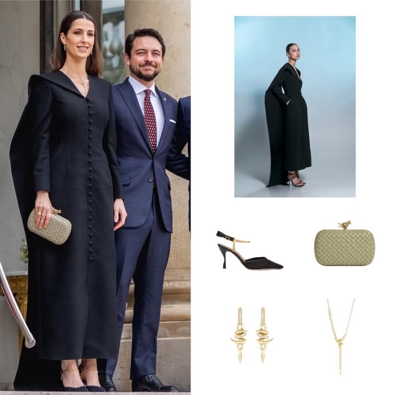 تفاصيل أناقة الاميرة رجوة خلال زيارتها إلى باريس