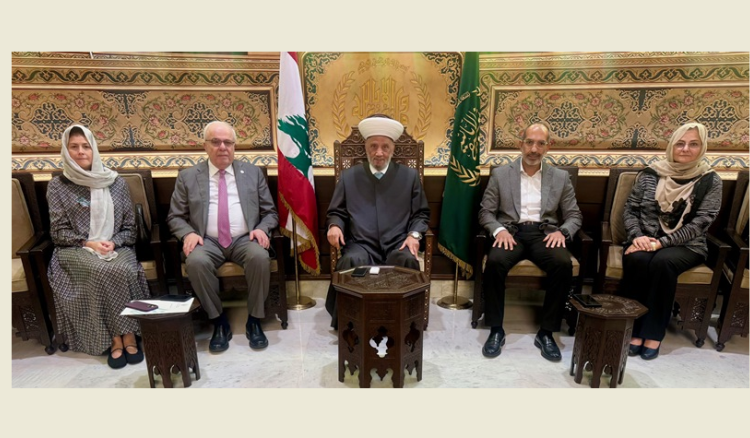 المفتي دريان يستقبل سفير لبنان لدى الفاتيكان ورئيس جمعية المقاصد ويشدد على الحوار والوحدة في مواجهة الأزمات