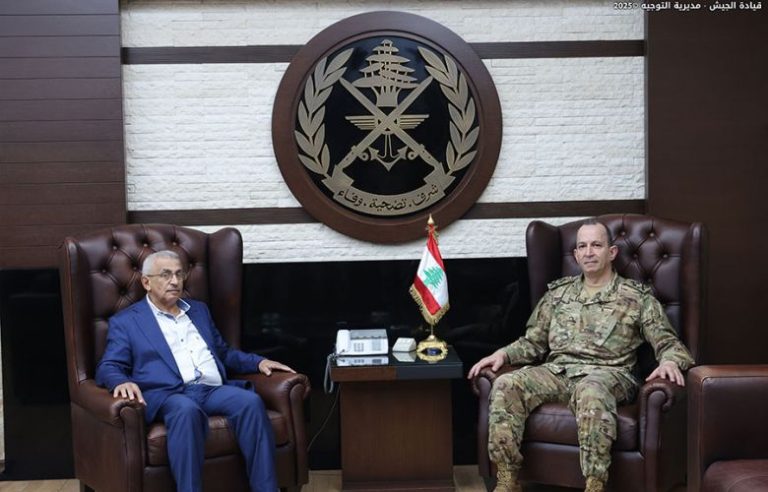 استقبالات العماد قائد الجيش