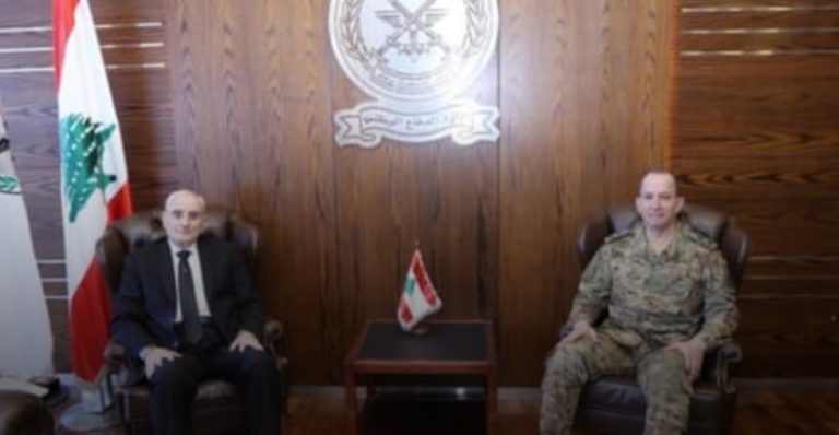 وزير الدفاع يستقبل قائد الجيش مهنئًا بعيد الاستقلال