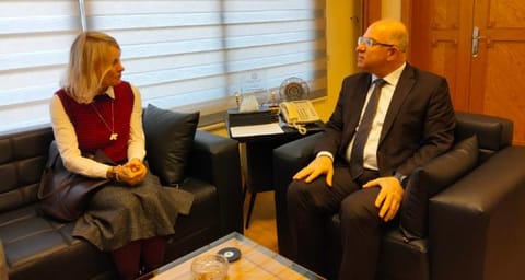 وزير العمل التقى ممثلة المفوضية السامية للأمم المتحدة لشؤون اللاجئين