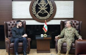 قائد الجيش عرض الأوضاع العامة مع سليمان والمر واستقبل وفدا من مرفق السلام الأوروبي