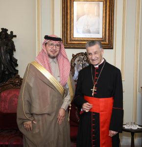 سفير المملكة يزور البطريرك الراعي في بكركي