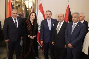 السفير الفلسطيني في حفل استقبال: نرفض تصريحات الحكومة الاسرائيلية المتطرفة